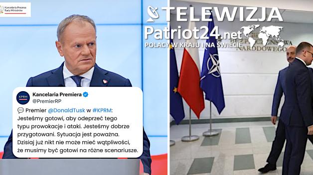 [VIDEO] Premier: Doszło do naruszenia polskiej przestrzeni powietrznej - procedury zadziałały